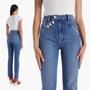 NEW MOTHER Denim The Right-away Rider Jeans Not That High Wash Straight Leg 26